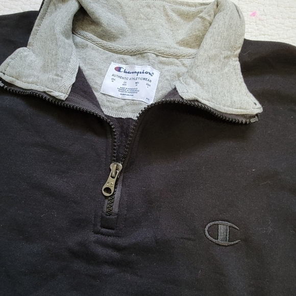 NWT - Men's Champion Powerblend 1/4 Zip Pullover Sweatershirt - Picture 3 of 8